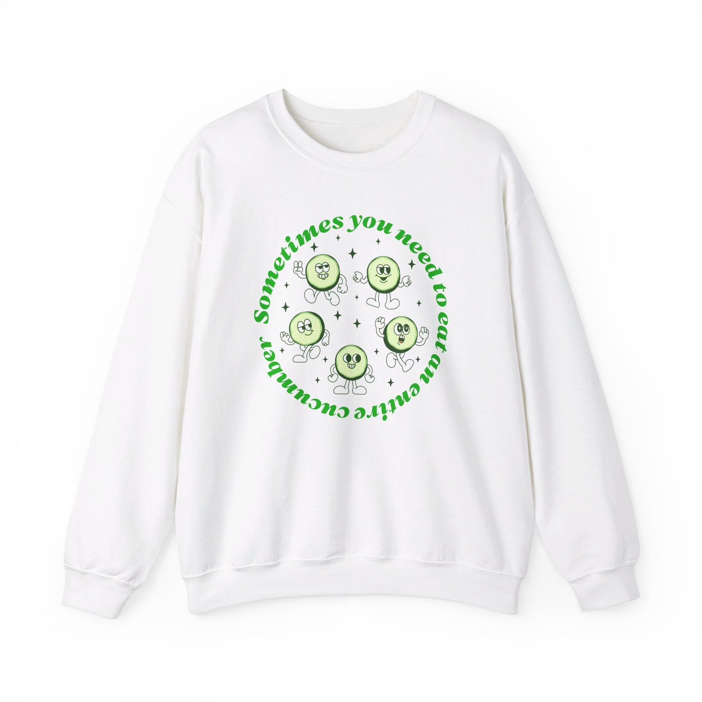 Sometimes You Need To Eat An Entire Cucumber Crewneck Sweater