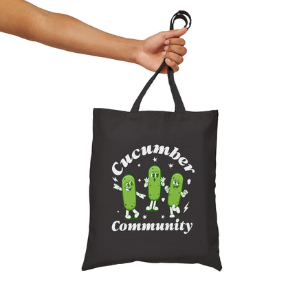 Cucumber Community Canvas Tote Bag